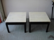 ebonised side tables