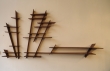 Mahogany shelves