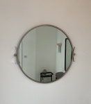 Modernist Steel Mirror