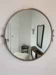 Modernist Steel Mirror