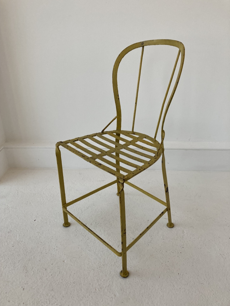 Painted iron chair