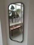 Chrome framed wall mirror