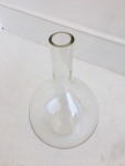 Clear glass vase