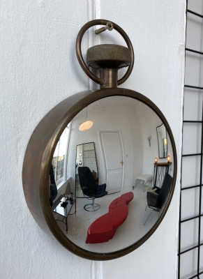 Small convex wall mirror