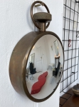 Small convex wall mirror