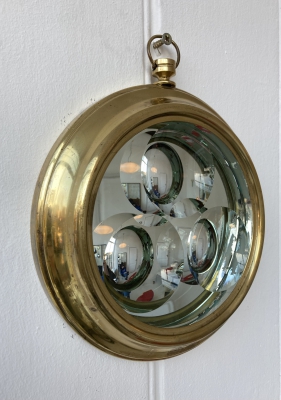 Decorative circular wall mirror